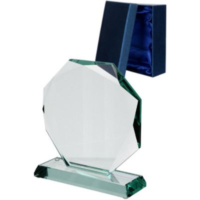 6. Glastrophäe mit Etui