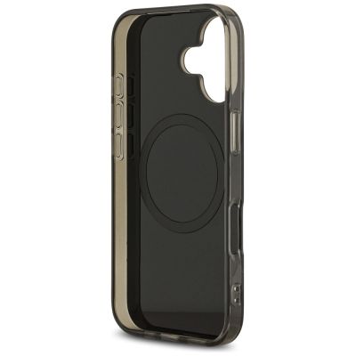 7. US Polo DH und unteres Streifenlogo MagSafe iPhone 17 Hülle – Schwarz