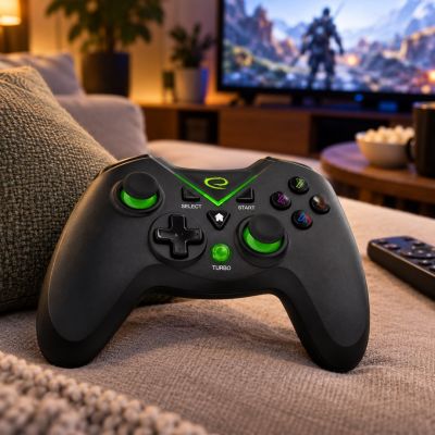 13. Esperanza EGG112K Wireless Gamepad (PC, PS3, Xbox One; schwarz, grün)