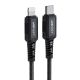 8. Acefast C4-01 Lightning – USB-C PD-Kabel 30 W 3 A 480 Mbit/s 1,8 m – Schwarz