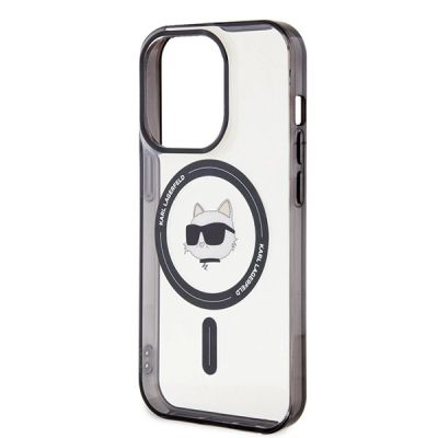 6. Karl Lagerfeld KLHMP15XHCHNOTK iPhone 15 Pro Max 6,7" transparentes Hardcase IML Choupette`s Head MagSafe