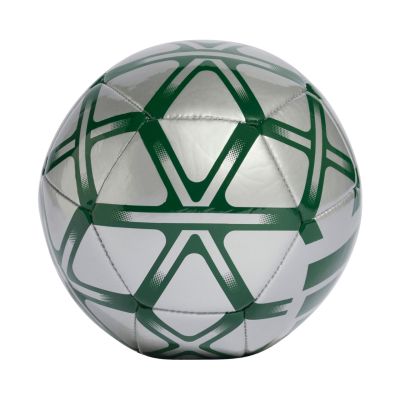 2. Adidas Starlancer Mini Silber-Grüner Fußball JW1363