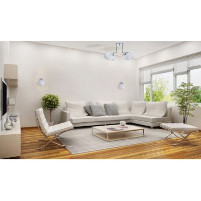 2. Klassische Kronleuchter-Hängeleuchte Activejet IRMA Nickel 5xE27 für das Wohnzimmer