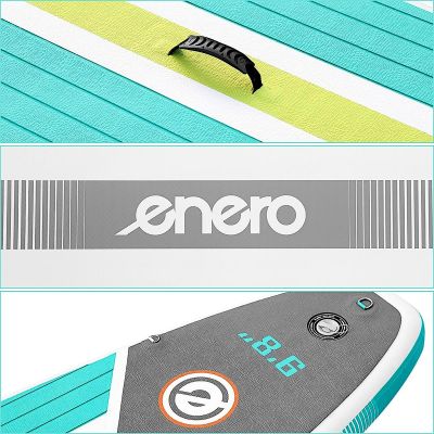 16. ENERO Aufblasbares SUP-Board-Set mit Sichtfenster 320 x 81 x 15 cm