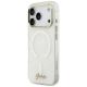 2. Guess IML Shell Script Metal MagSafe Hülle für iPhone 17 Pro Max – Weiß