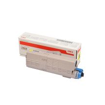 OKI 46490605 Tonerkartusche, 1 Stück, Original, Gelb
