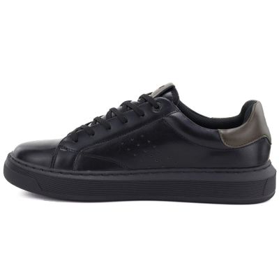 7. Herren-Sportschuhe aus Leder, schwarze Sneaker Big Star UU174291