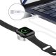 4. Tech-Protect UltraBoost magnetisches induktives Ladegerät mit USB-C-Anschluss für Apple Watch 1,2 m – Weiß