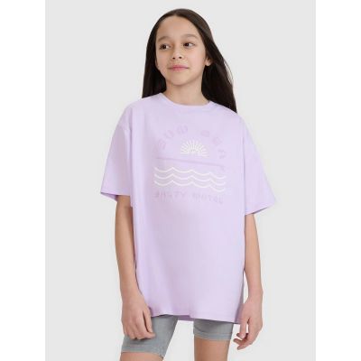 Oversize-T-Shirt mit Aufdruck für Mädchen 4F 4FJWSS25TTSHF1870-52S