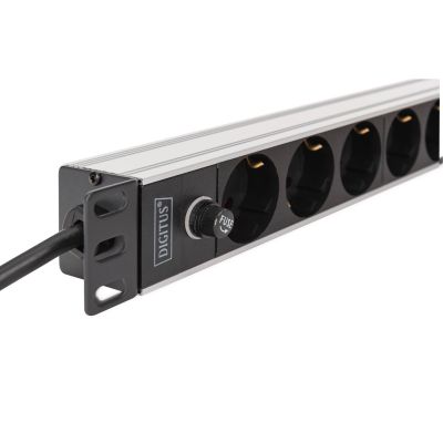 3. Digitus DN-95437 PDU 9-fach Steckdose 1HE Schwarz, Silber