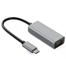 Aluminium RJ45 auf USB Typ-C Adapter 10/100/1000 Mbit/s