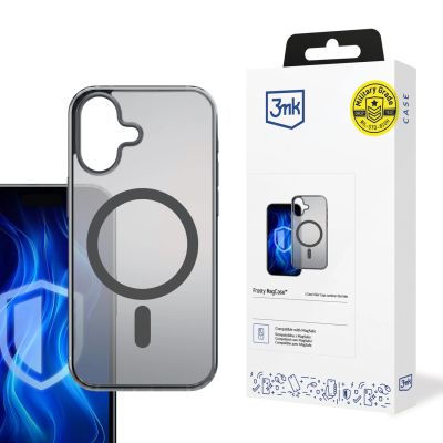 3mk Frosty MagCase für iPhone 16 Plus – Schwarz