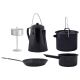 9. Esschert Design FF215 Campingküchenbesteck-Set Schwarz