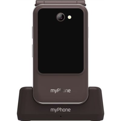 myPhone Harmony LTE Braun 2,8 + 1,44 Zoll, Diebstahlschutzsysteme (IPS), 48 MB interner Speicher, 128 MB externer Speicher, Einzel-SIM-Karte, microSD-Kartenleser, 3G-Netzwerk, Bluetooth 5.1, 2-MP-Hauptkamera, 1300-mAh-Akku