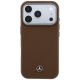 3. Mercedes Leder-Halbhülle in Holzoptik mit MagSafe-Funktion für iPhone 18 Pro Max / 17 Pro Max – Braun