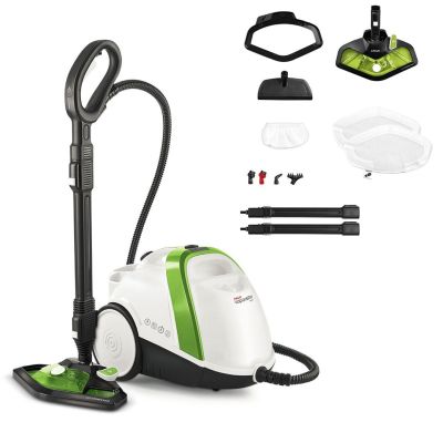 3. Polti Vaporetto Smart 110 Eco Dampfreiniger, Leistung 1500 W, Dampfdruck 4 bar, Wassertankkapazität 2 l, Weiß/Grün