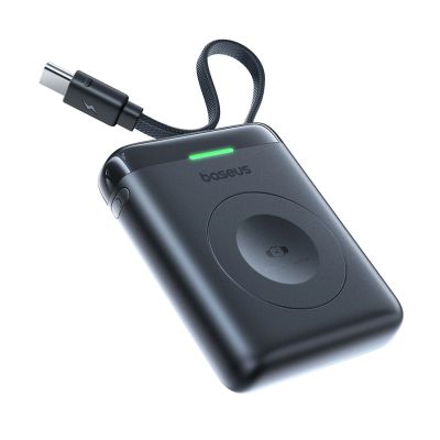 2. Baseus EnerFill FW11 5W Powerbank für Apple Watch mit integriertem Kabel – Schwarz