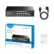 5. Switch CUDY FS1010PG, 8-Port 10/100 Mbit/s PoE+ 120 W, 2x GbE-Uplink