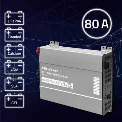 2. Monolith Intelligentes Profi-Ladegerät für LiFePO4-, AGM-, GEL- und SLA-Batterien, 80 A, 12 V, Schnellladung