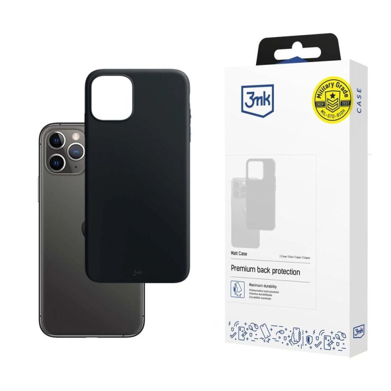 3mk Matt Case für iPhone 11 Pro – Schwarz
