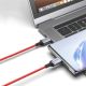 3. Ugreen US294 USB-C – USB-C 3A 480 Mbit/s Kabel 1 m – rot
