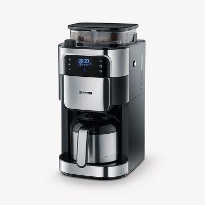 7. Kaffeemaschine mit Mahlwerk und Thermobecher SEVERIN KA 4814
