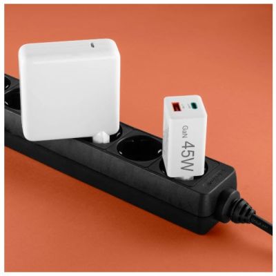 15. Hama 00201993 Handy-Ladegerät für Mobiltelefone, Laptops, Smartphones und Tablets, Weiß, Wechselstrom-Schnellladefunktion, intern