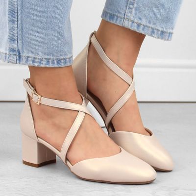 10. Sergio Leone W SK365B Riemchensandalen in Perlbeige 