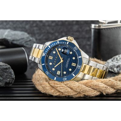 6. ESPRIT Kale Herrenuhr ES1G367M0095 + Box