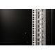 6. Digitus Unique 19" 16U Wand-Netzwerkschrank 600x450 mm, Glastür, schwarz, ungeteilt, montiert, 100 kg