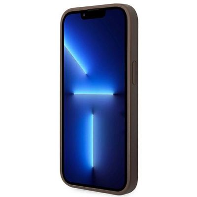 5. Guess 4G Stripe Collection Case für iPhone 14 Plus / 15 Plus 6,7" - Braun