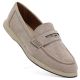 Damen-Wildledermokassins in Beige Vinceza 62273