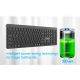 7. GEMBIRD Kabelloses Tastatur- und Maus-Set Slim Pro Business, Dual-Modus, 2,4 GHz + Bluetooth, US-Layout, Schwarz