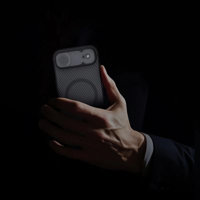 13. Nillkin CamShield Pro MagSafe-kompatible Hülle für iPhone 17 Air – Transparent Schwarz