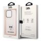8. Karl Lagerfeld KLHCP14LCTTRI iPhone 14 Pro 6.1" Hardcase Pink / Pink Transparenter Choupette Body