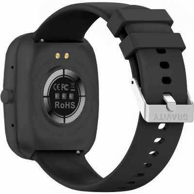 4. Smartwatch Gravity Black 2 Armbänder GT18-9