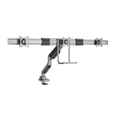 Zubehör: Tischhalterung 17"-27"/3TFT 360 Gasfeder 6kg Massivsilber Einzelhandel