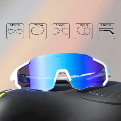 4. Rockbros 10183 polarisierende Fahrradbrille – blau