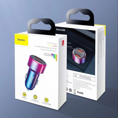 17. Baseus Magic Series Dual QC - Quick Charge 3.0 2x USB 45W 6A Autoladegerät schwarz (CCMLC20A-01)