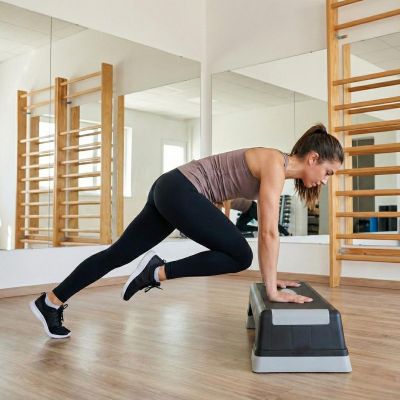 24. AEROBIC STEP 70X28CM 3-STUFIGE VERSTELLBARKEIT ENERO FIT