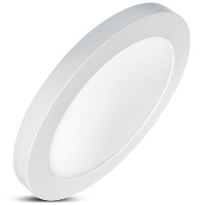 8. LED-Deckenpanel 7-in-1, Einbau- und Aufputzmontage, ultraflach, 30 W, 3 Farben (Weiß, Nordweiß, Uhrzeigersinn), LED4U LD142, Mikrowellen-Einbaunetzteil