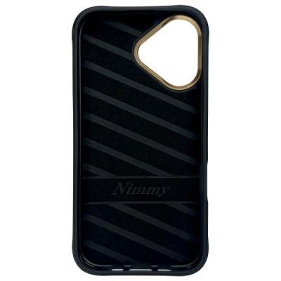 6. Nimmy Cool&Cute 2.0 Monkey Hülle für iPhone 16 - Schwarz