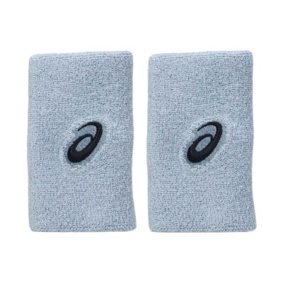 Asics Wrist Band Long Schweißbänder für das Handgelenk, 2 Stück, hellblau, 3043A142 400
