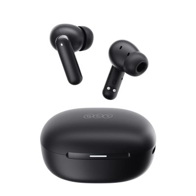 2. QCY MeloBuds N30 In-Ear-Kopfhörer mit ANC, Bluetooth 5.4, IPX4 – Schwarz