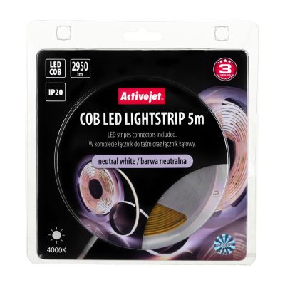 8. LED-COB-Streifen 5 m, neutralweiß, IP20