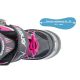 27. Rollschuhe - Rollschuhe - Eislaufen 4-in-1 ENERO PRO LED 26-29 Pink-Grau
