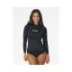 Lycra RIP CURL Classic Surf Ls UPF Rashguard schwarz