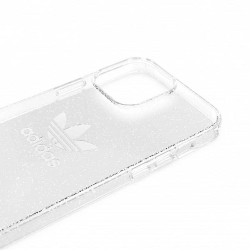 4. Adidas OR Protective Clear Case Glitter für iPhone 13 Pro Max - Transparent Silber