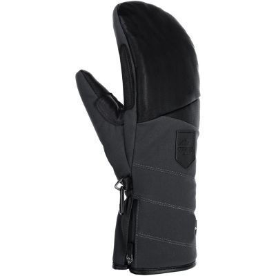 VIKING Norvik Mitten Herren-Skihandschuhe, Graphit mit schwarzem Leder, Größe 9