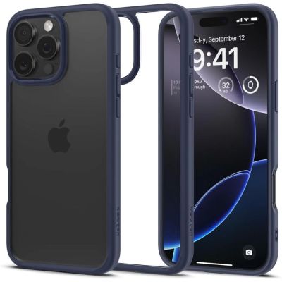 Spigen Ultra Hybrid-Hülle für iPhone 16 Pro Max – blau